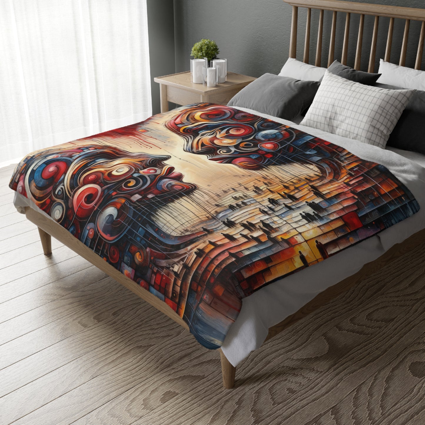 Unity Heartfelt Communication Velveteen Microfiber Blanket (Two-sided print)