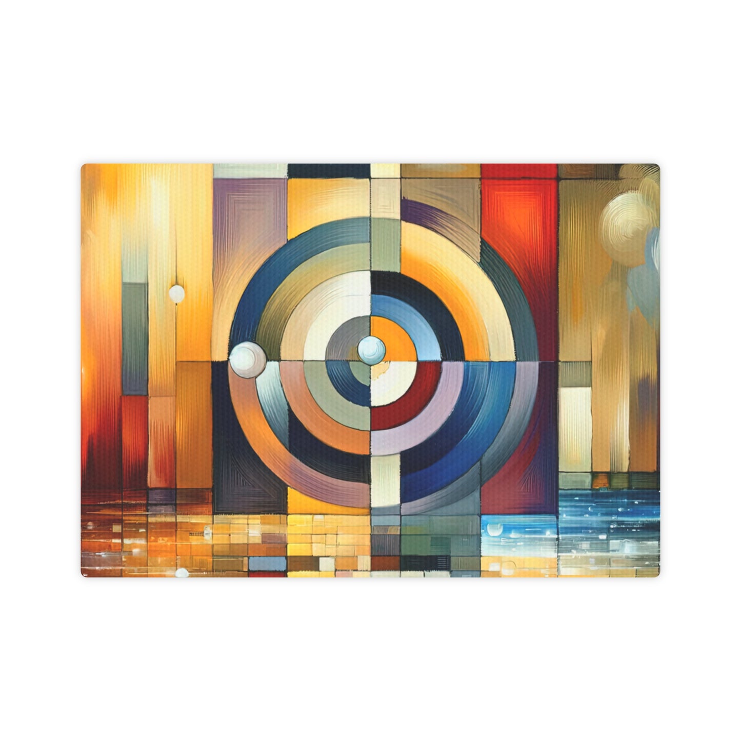 Oneness Through Tachism Canvas Photo Tile
