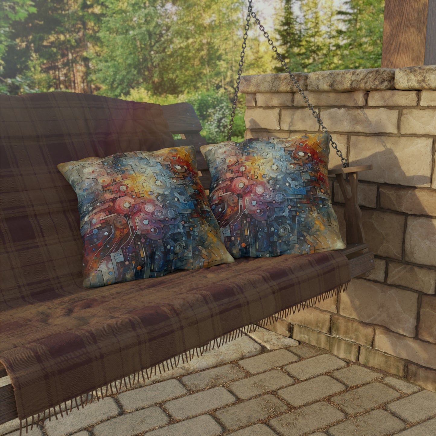 Empathy Scaffold Unity Outdoor Pillows