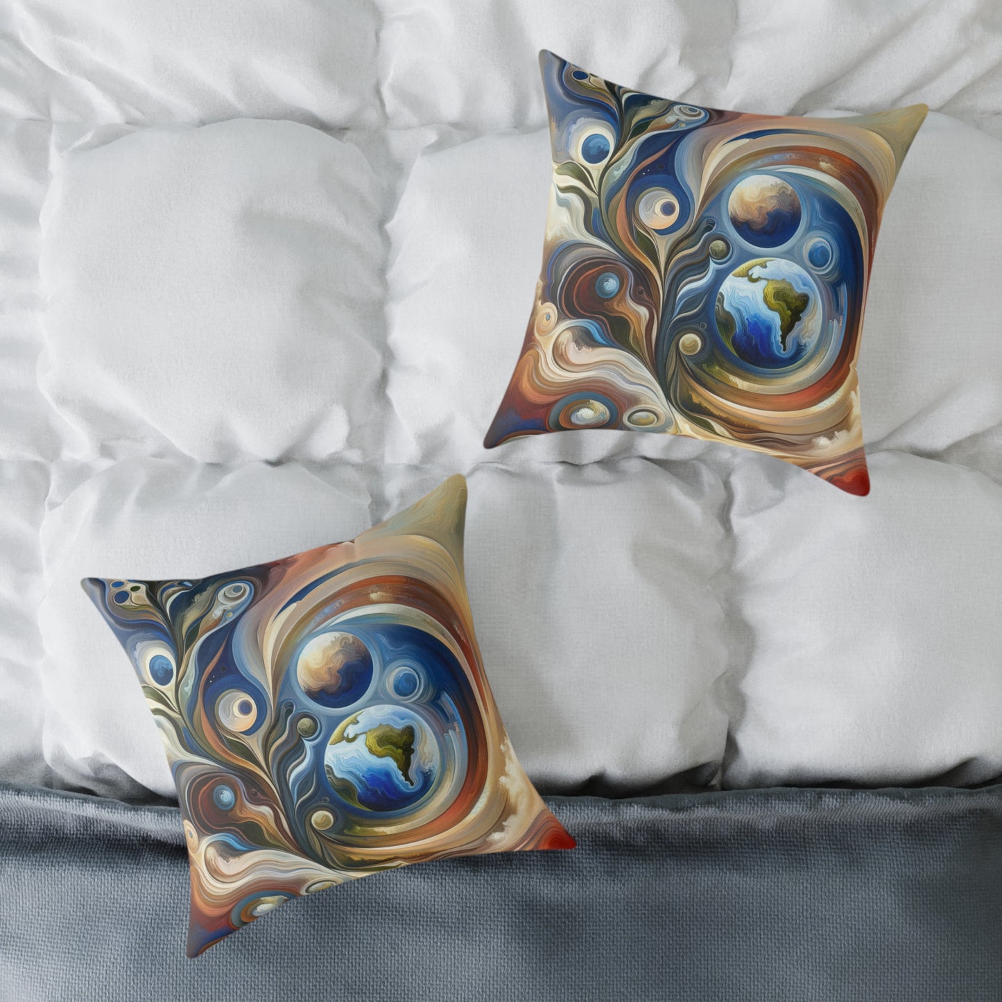 Esoteric Nurturing Gaia Spun Polyester Pillow