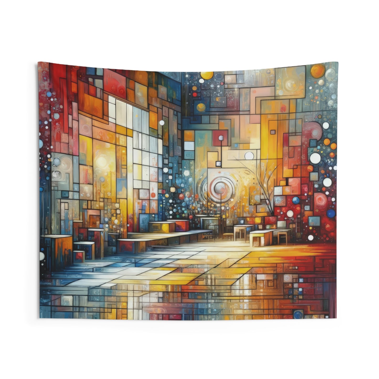 Reflective Habitation Art Indoor Wall Tapestries