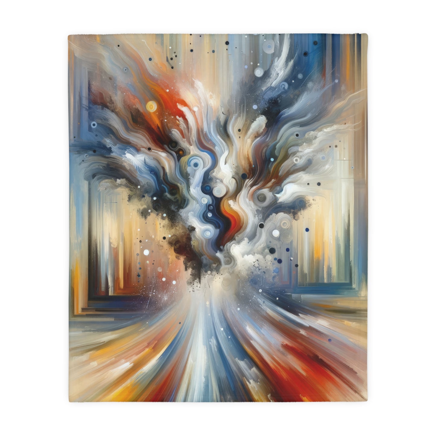 Dynamic External Influence Velveteen Microfiber Blanket (Two-sided print)