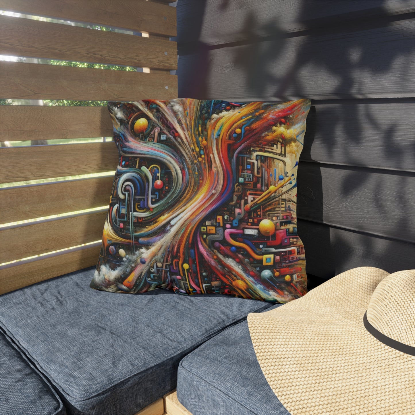 Information Bottleneck Cascade Outdoor Pillows