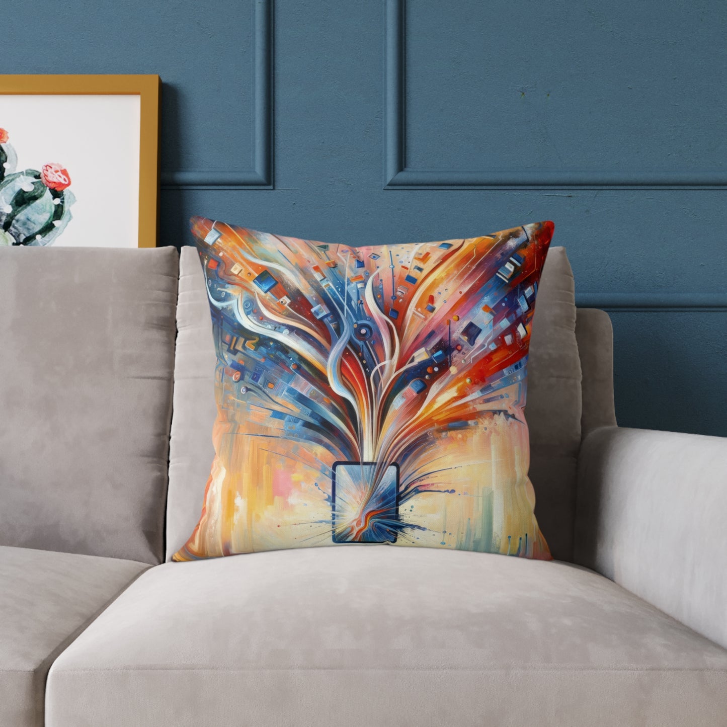 Empowerment Through Technology Spun Polyester Pillow