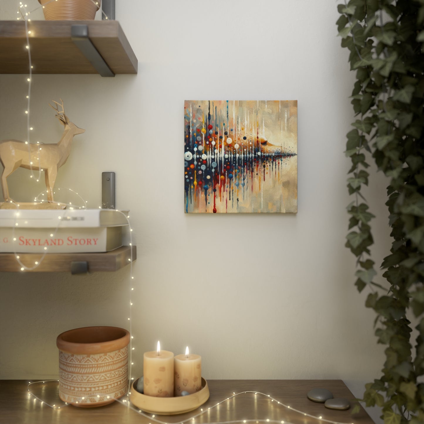 Distant Barking Echoes Canvas Photo Tile