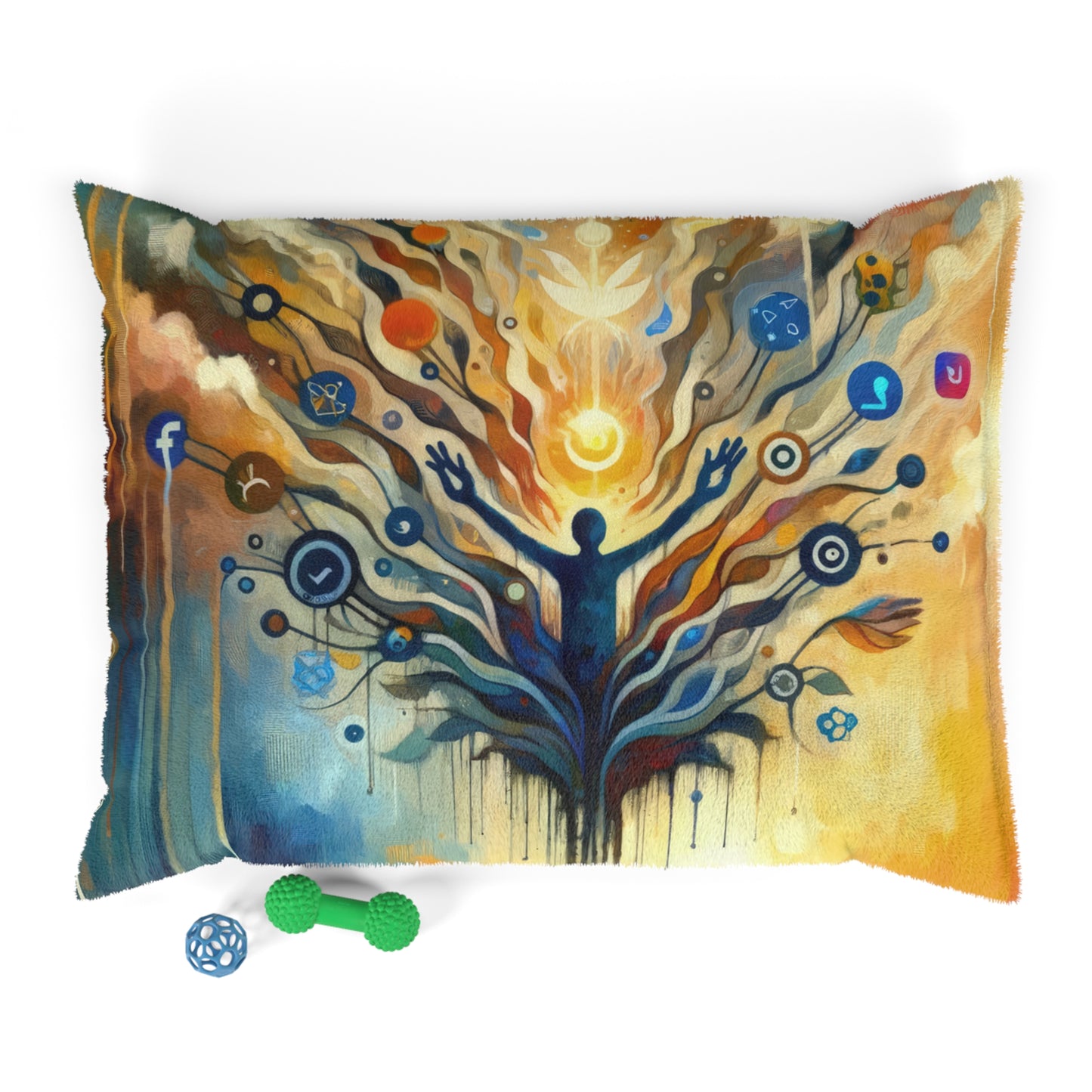 Reflective Digital Meditation Pet Bed