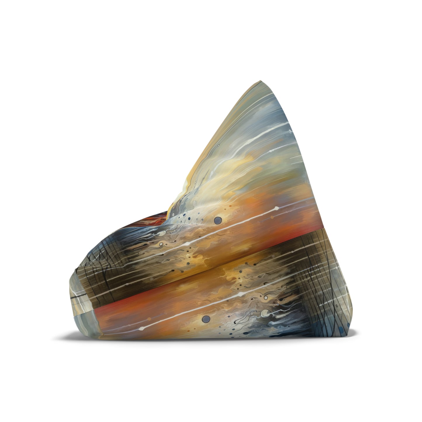 Stillness Transition Abstract Bean Bag Chair Cover