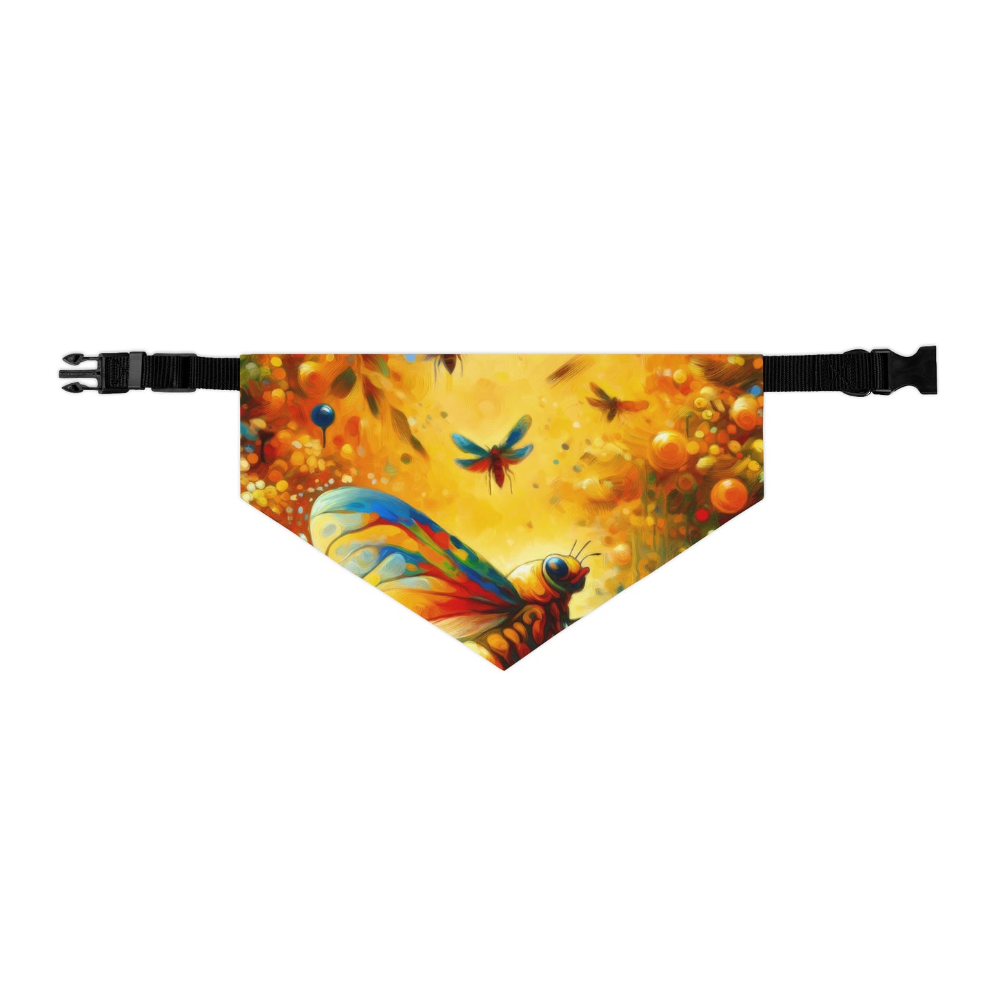 Seasonal Cicada Vibrance Pet Bandana Collar