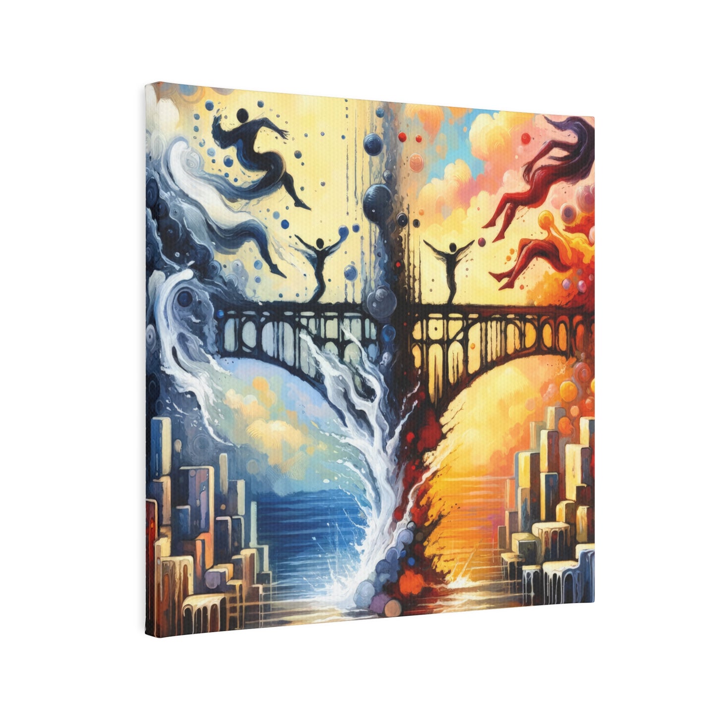 Faithful Diving Bridges Canvas Photo Tile