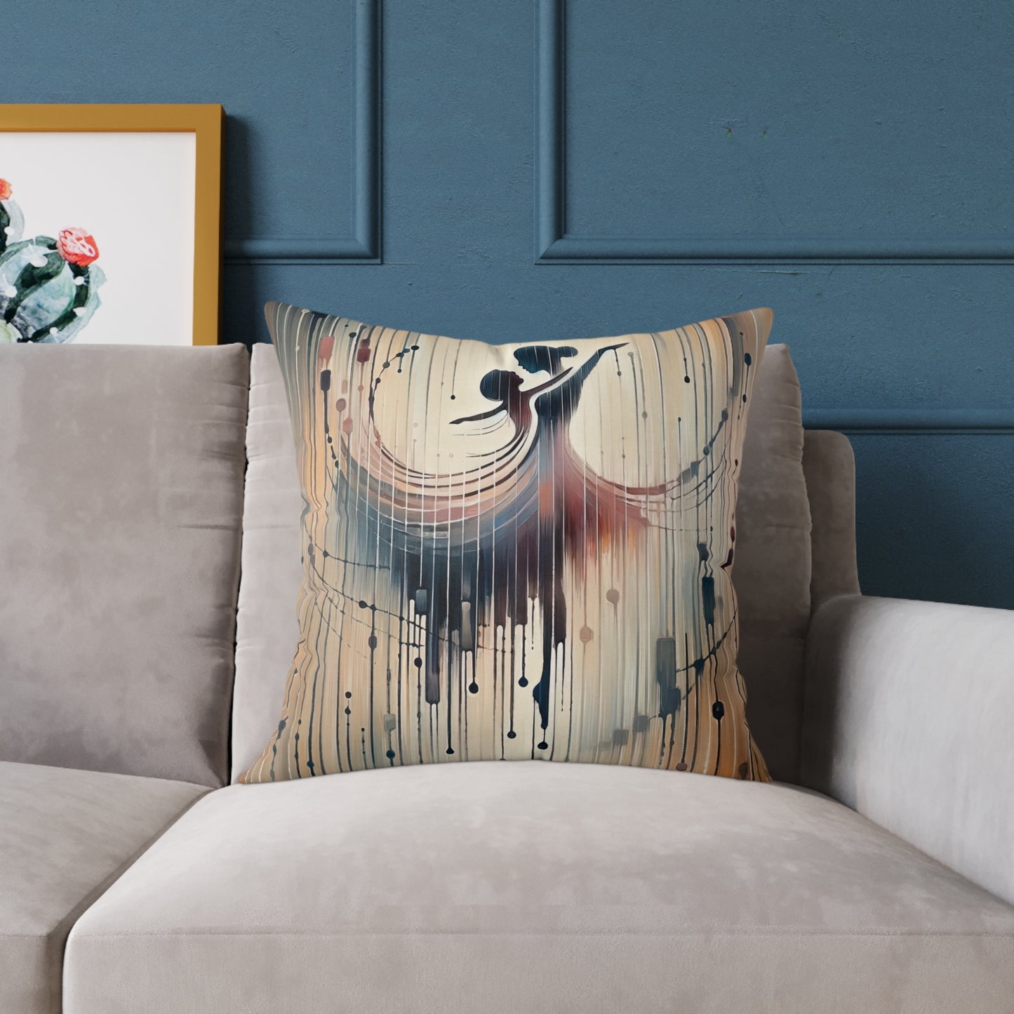 Rhythmic Heart Dance Spun Polyester Pillow