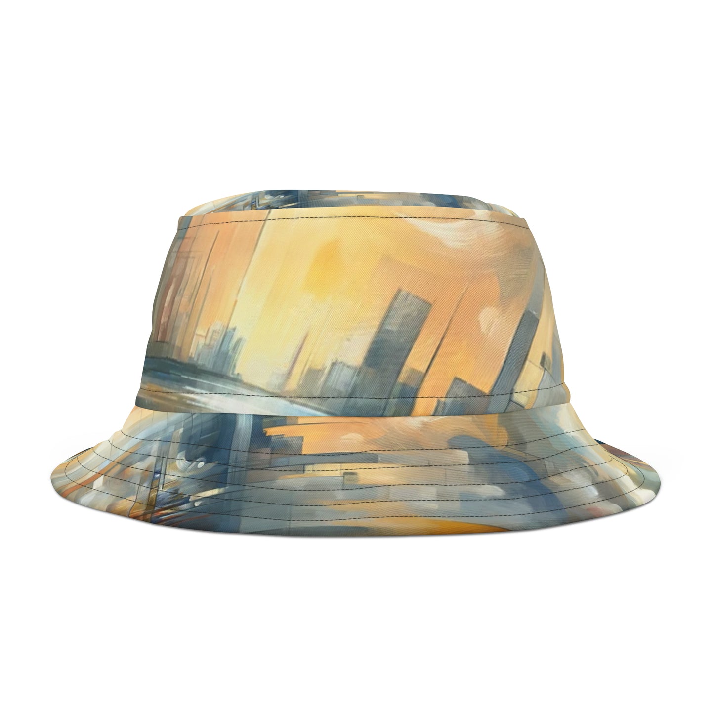 Abstract Buzzing Stillness Bucket Hat (AOP)
