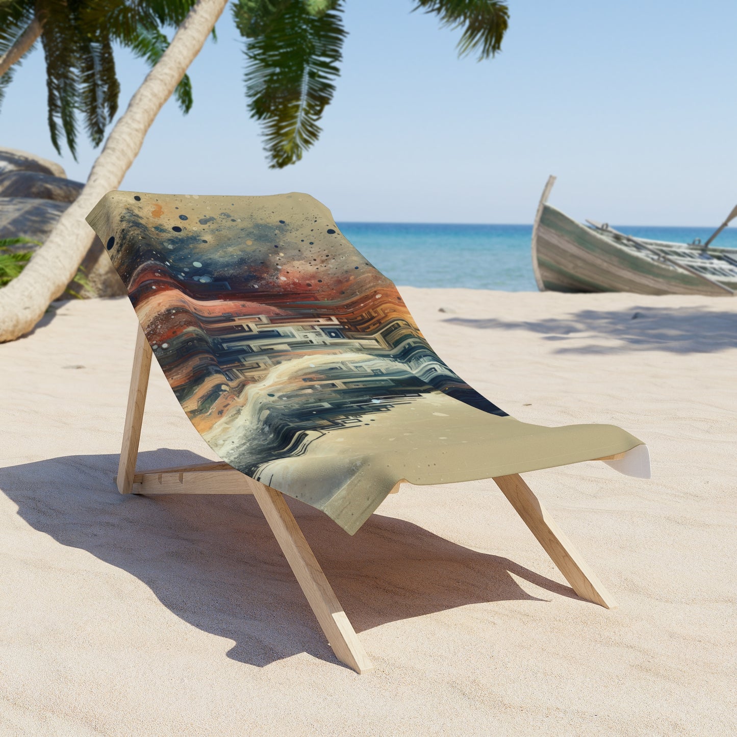 Enduring Echoes Resonance Beach Towel