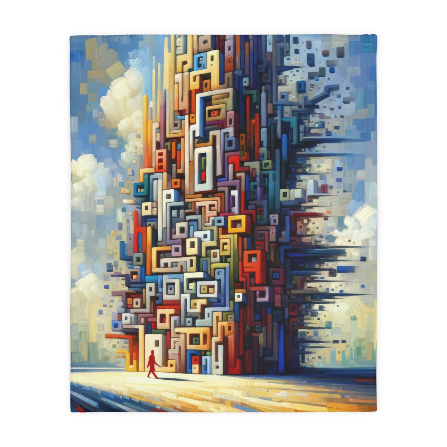Architectural Endeavor Tapestry Velveteen Microfiber Blanket (Two-sided print)