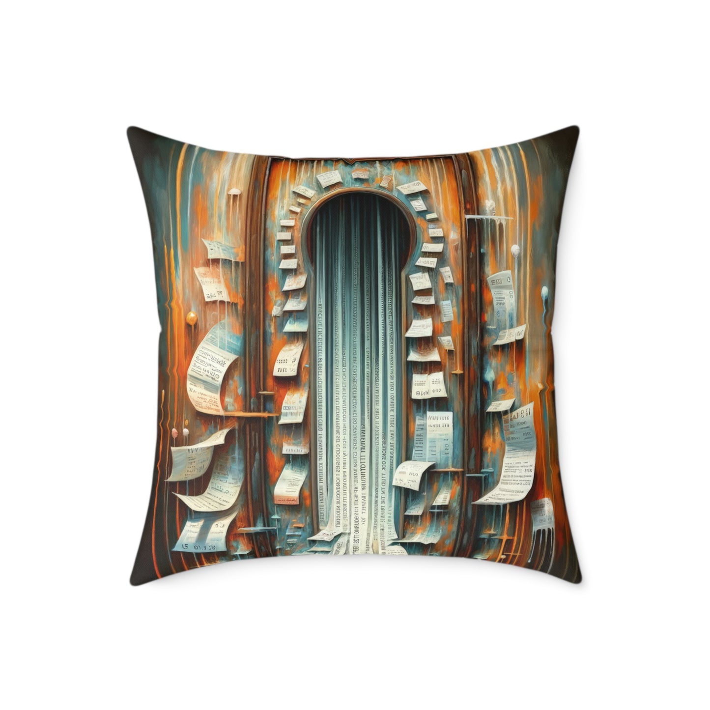 Illuminated Truths Mirror Spun Polyester Pillow