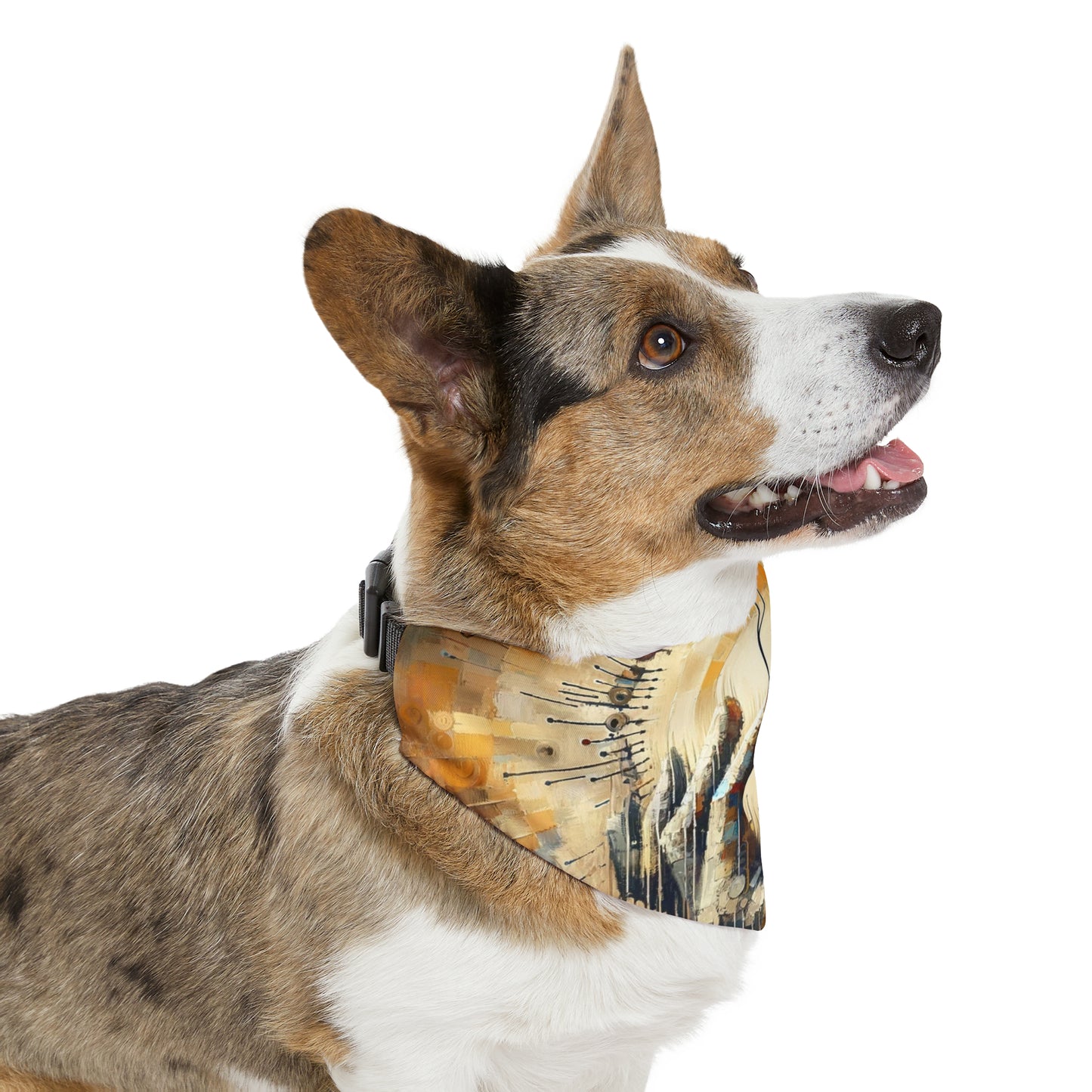 Sovereign Reflective Tachism Pet Bandana Collar