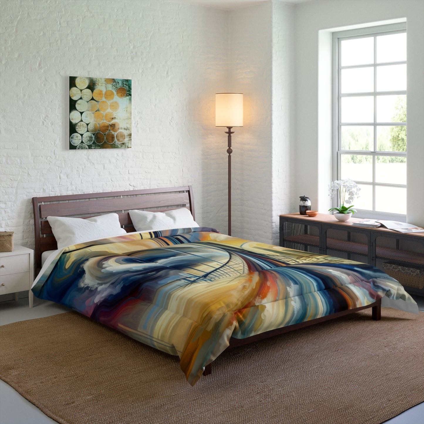 Conscious Bridge Tachism Comforter