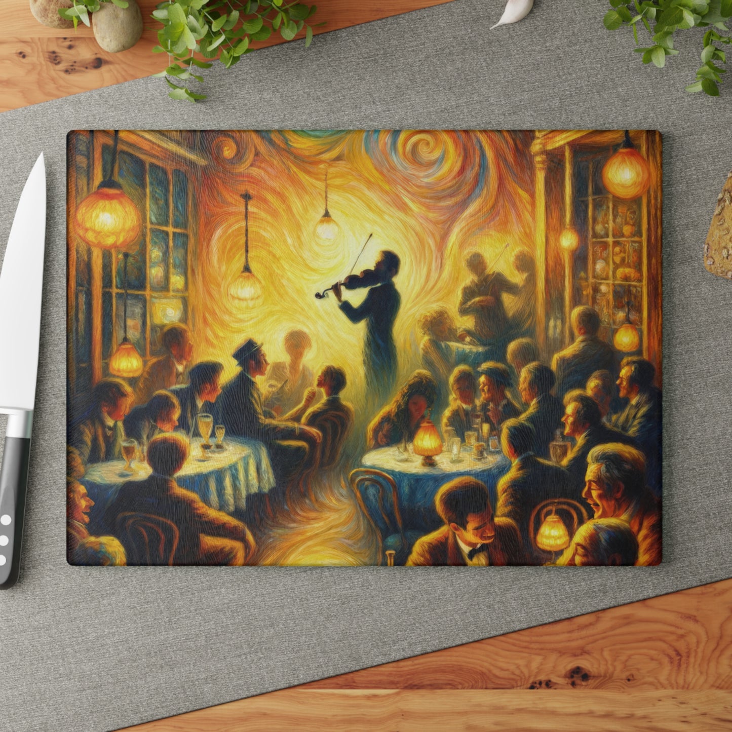 Bistro Emotive Entry Glass Cutting Board