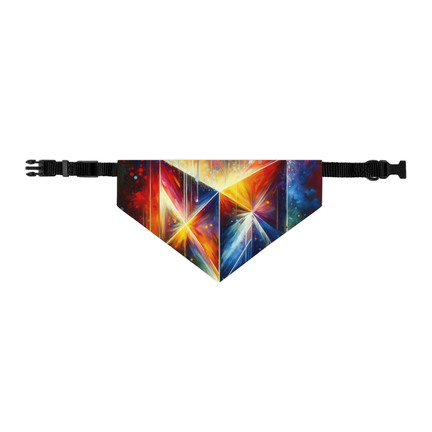 Prismatic Light Spectrum Pet Bandana Collar