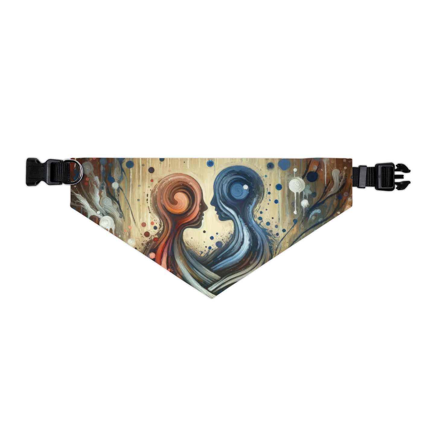 Empathic Connection Tachism Pet Bandana Collar