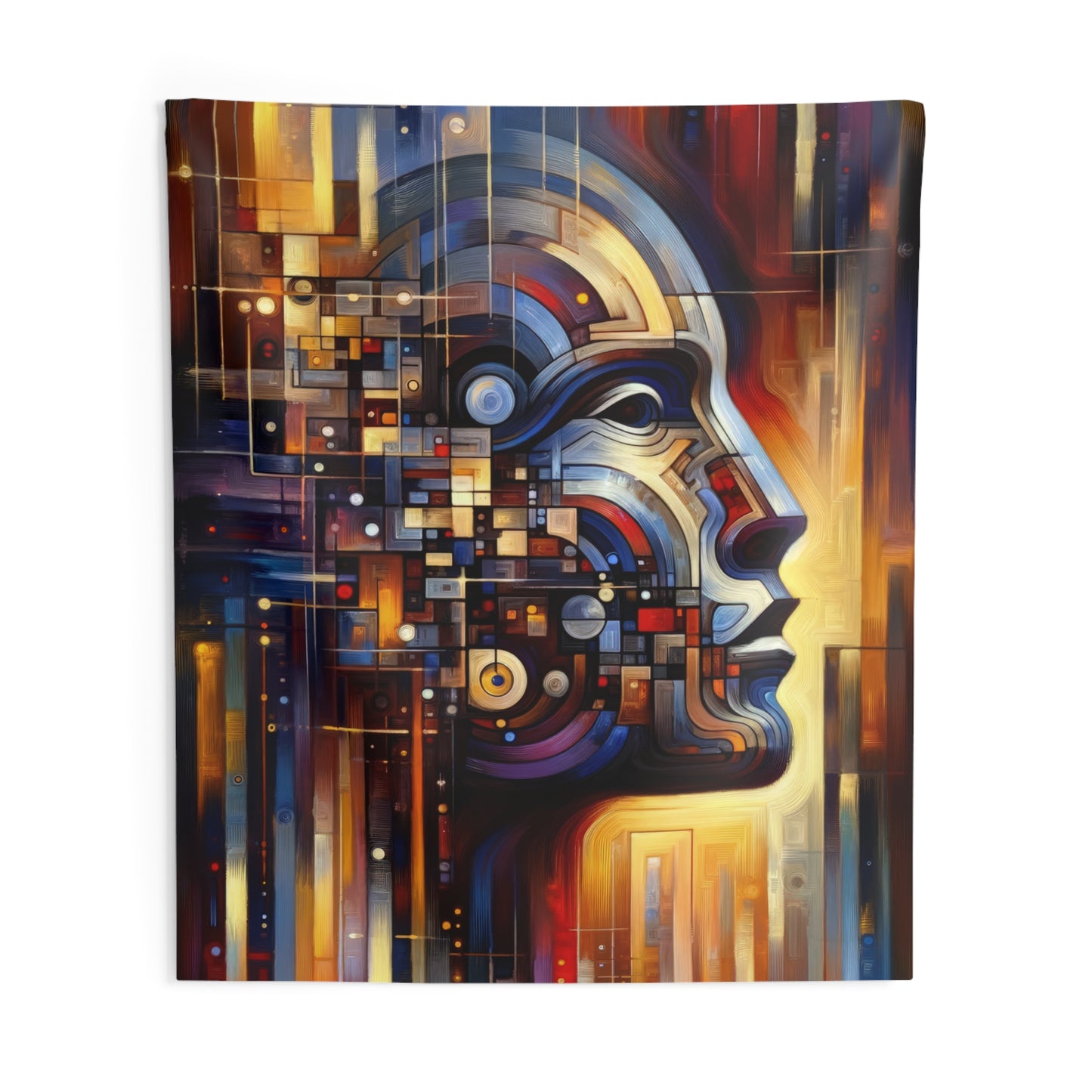 Reflective Tachism Shield Indoor Wall Tapestries