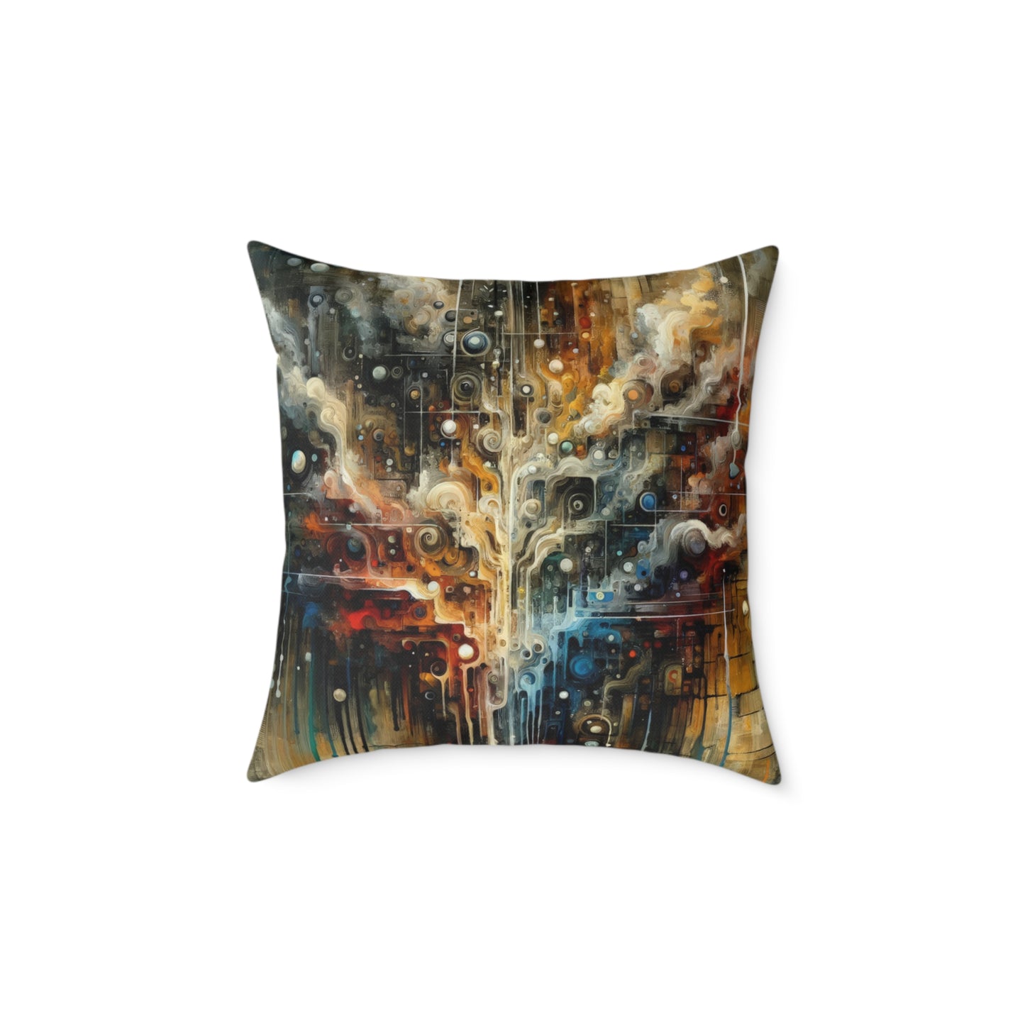 Integral Stewardship Abstract Spun Polyester Pillow