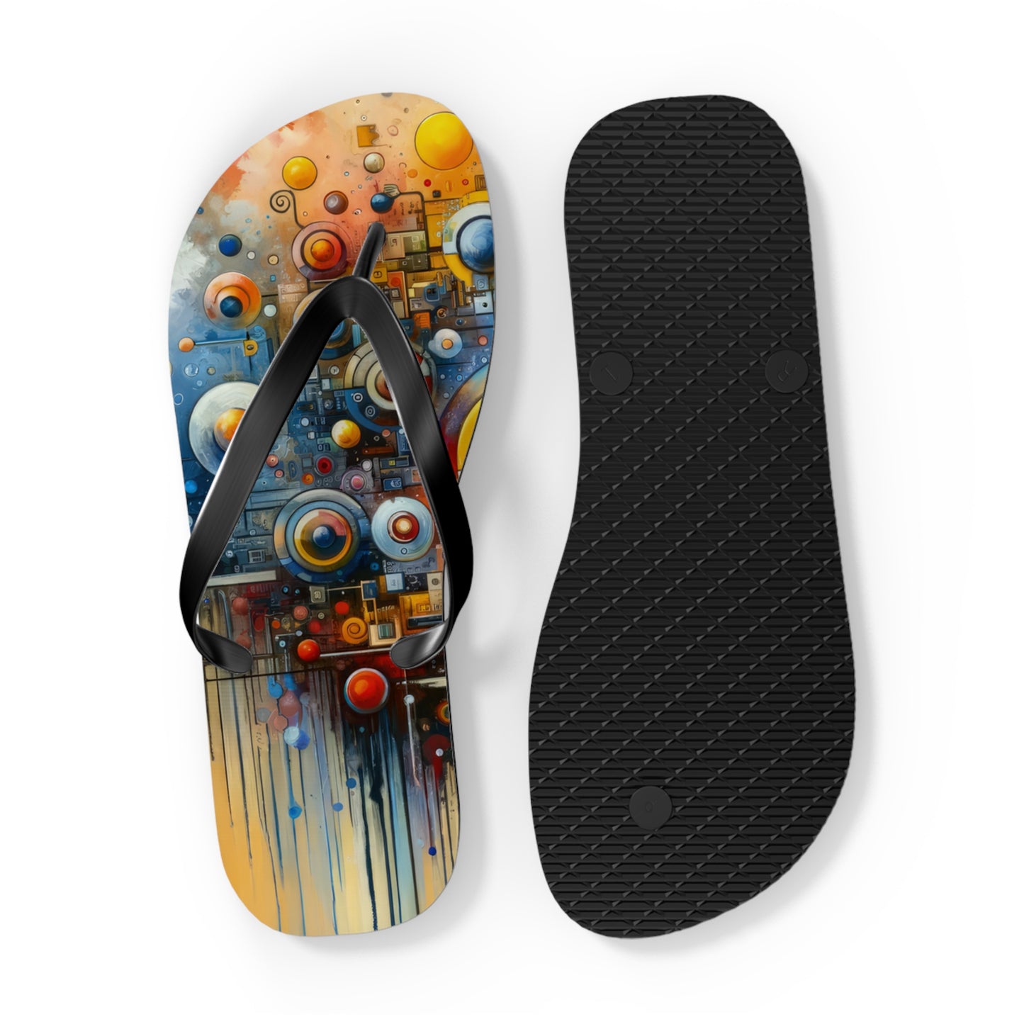 Connected Virtuality Canvas Flip Flops