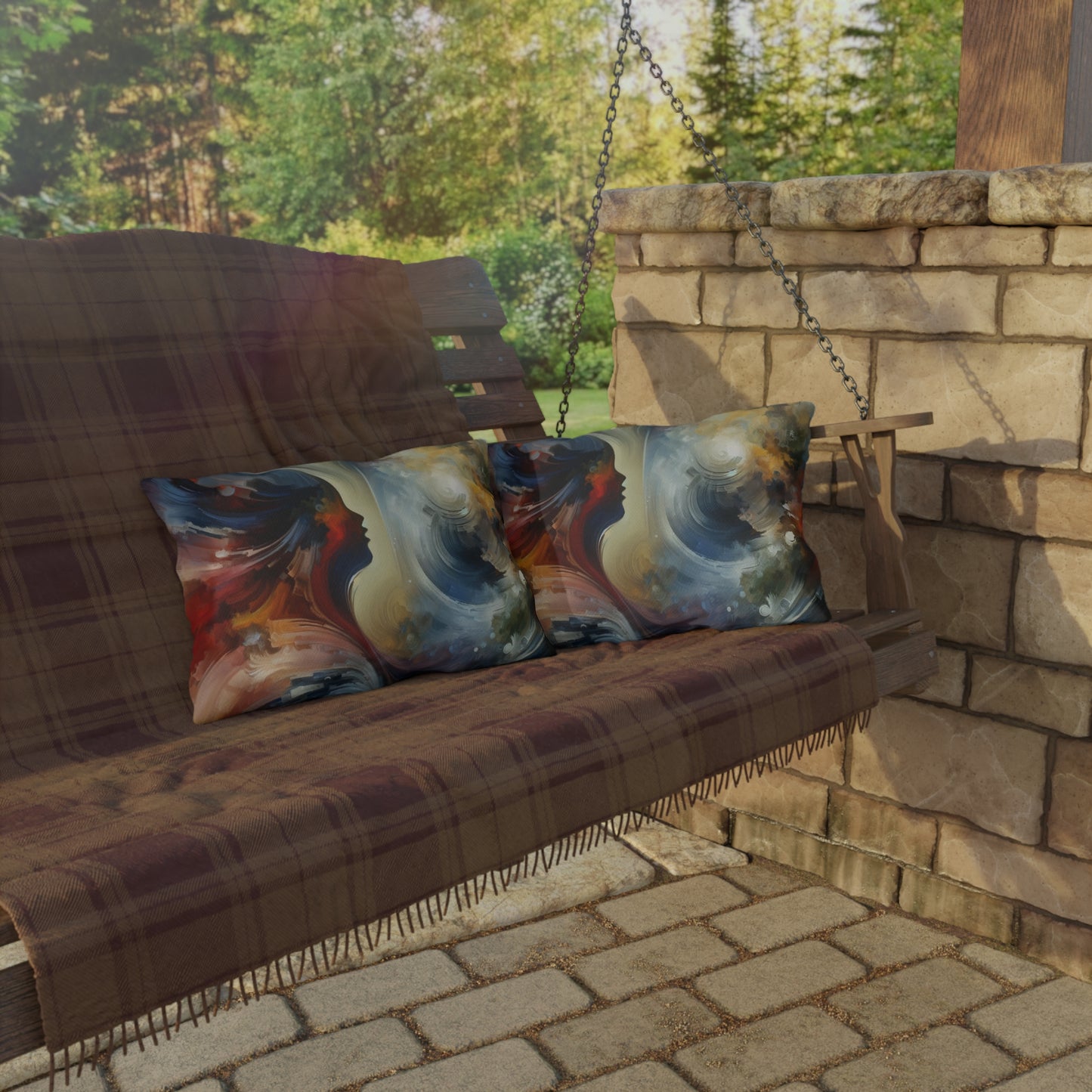Embracing Sovereign Reflectivity Outdoor Pillows
