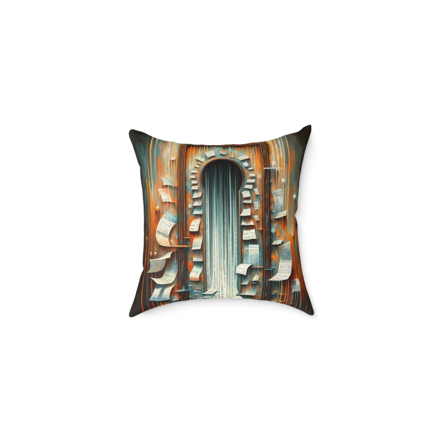 Illuminated Truths Mirror Spun Polyester Pillow
