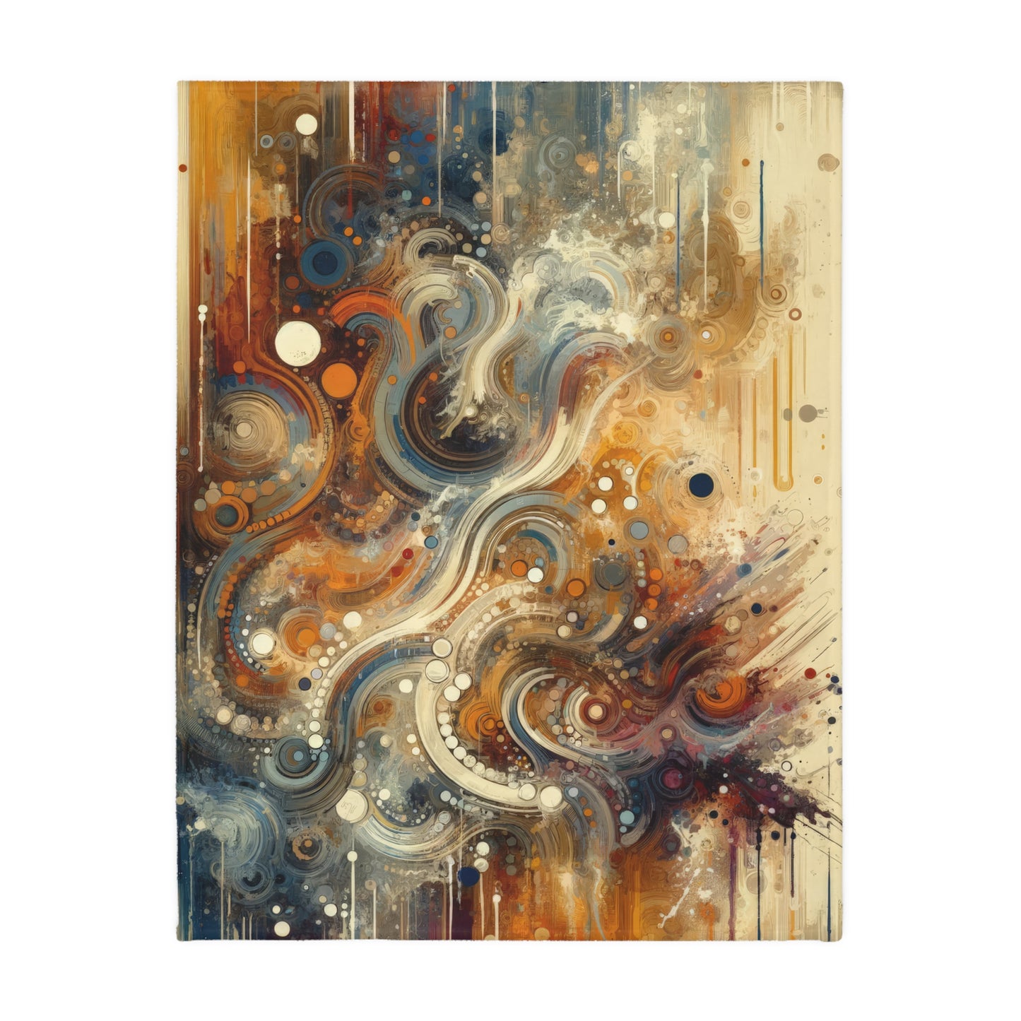 Dynamic Cultural Mosaic Velveteen Microfiber Blanket (Two-sided print)