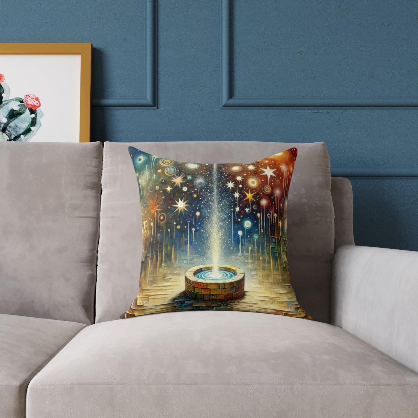 Inspiration Tachism Tribute Spun Polyester Pillow