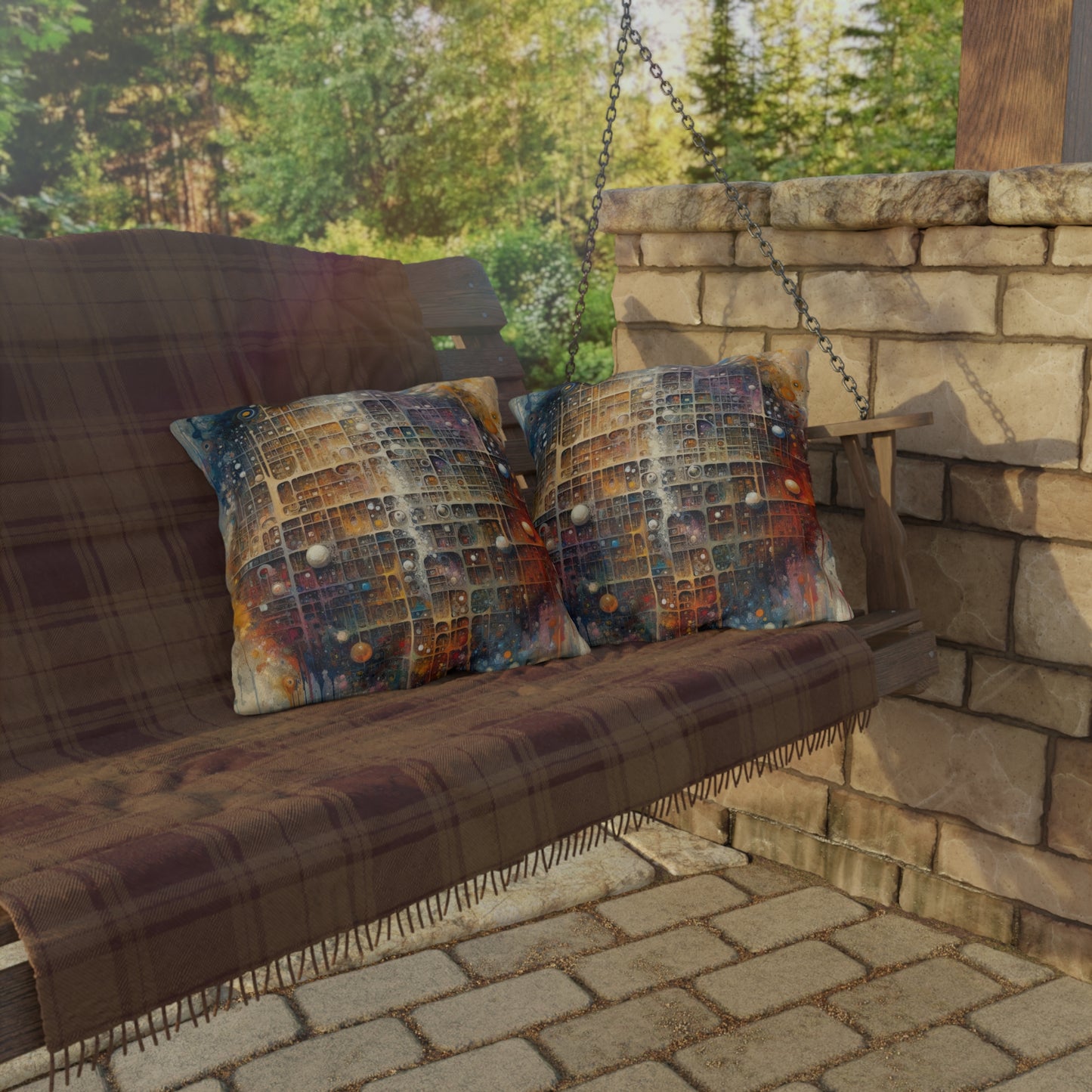 Integral Harmony Existence Outdoor Pillows