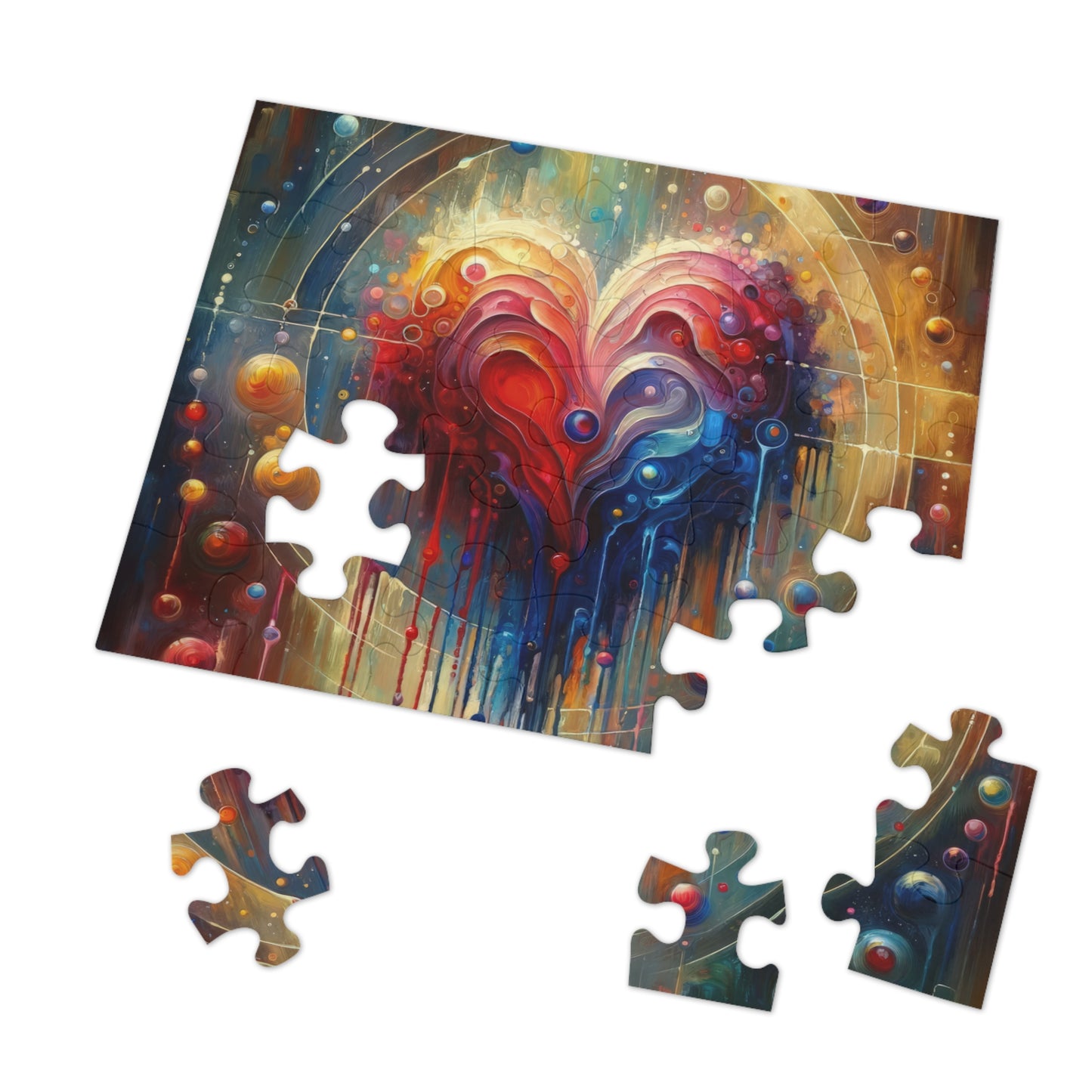 Unified Heart Reflections Jigsaw Puzzle (30, 110, 252, 500,1000-Piece)