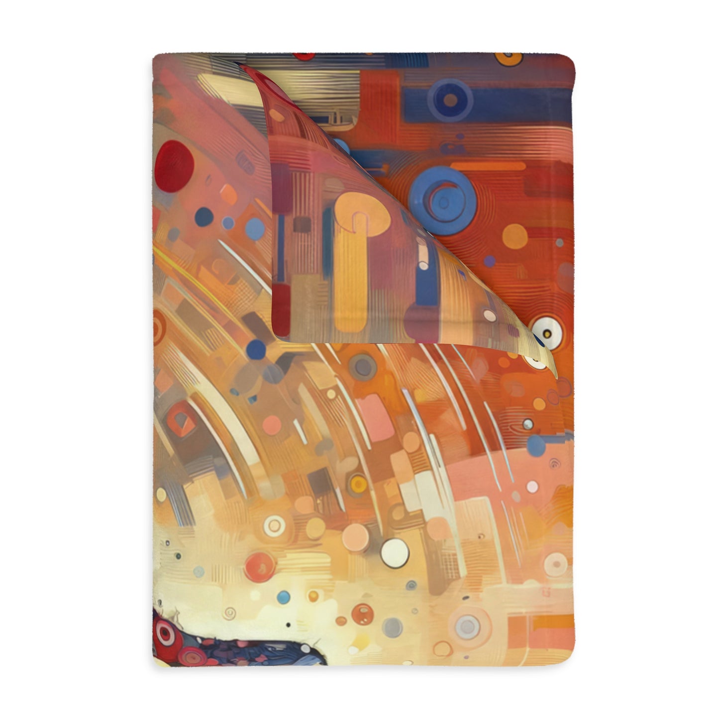 Digital Gratitude Nod Velveteen Microfiber Blanket (Two-sided print)