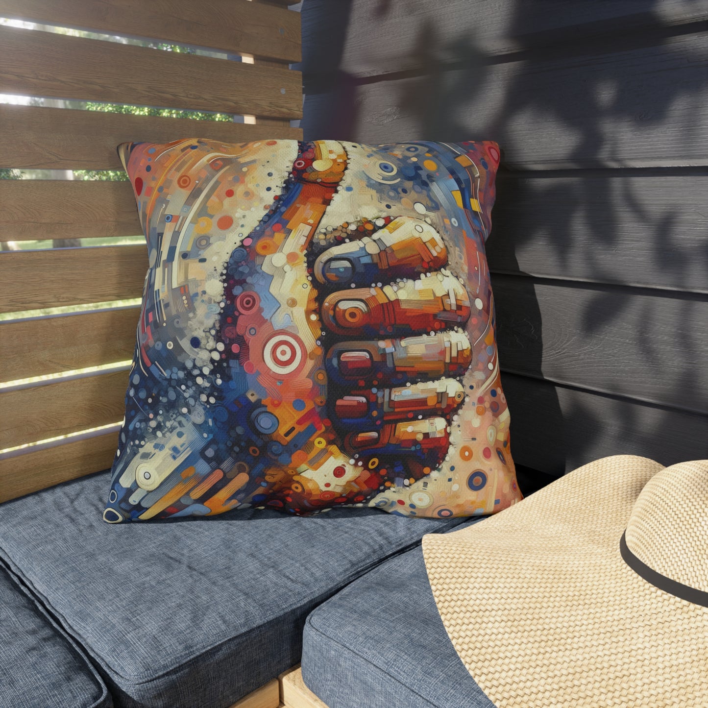 Digital Gratitude Nod Outdoor Pillows