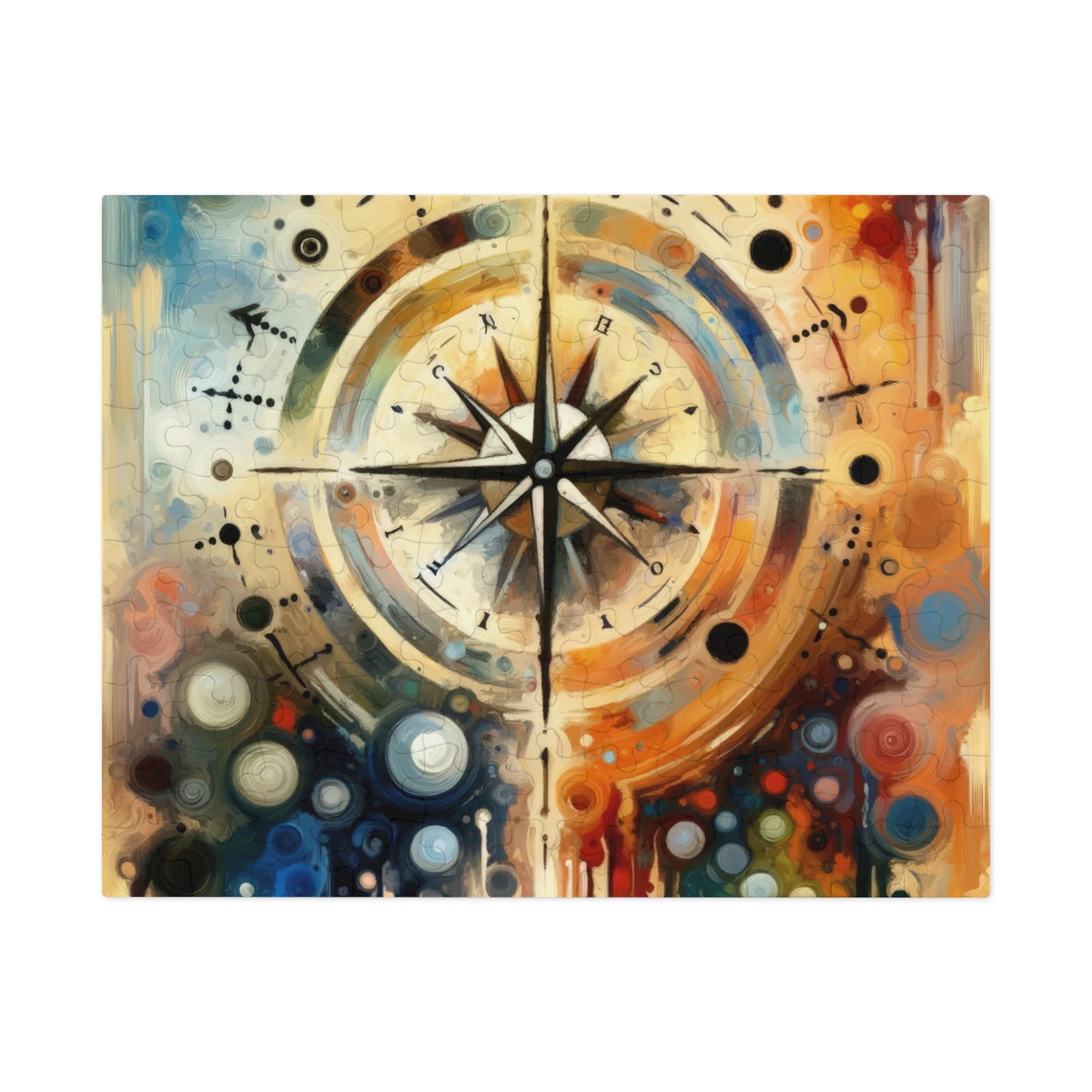Guidance Abstract Compass Jigsaw Puzzle (30, 110, 252, 500,1000-Piece)