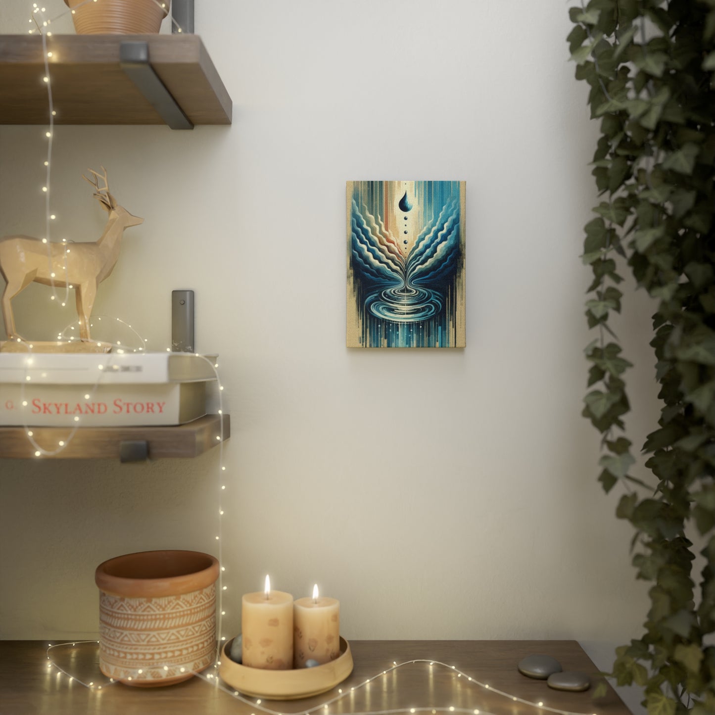 Ripple Effect Abstract Canvas Photo Tile