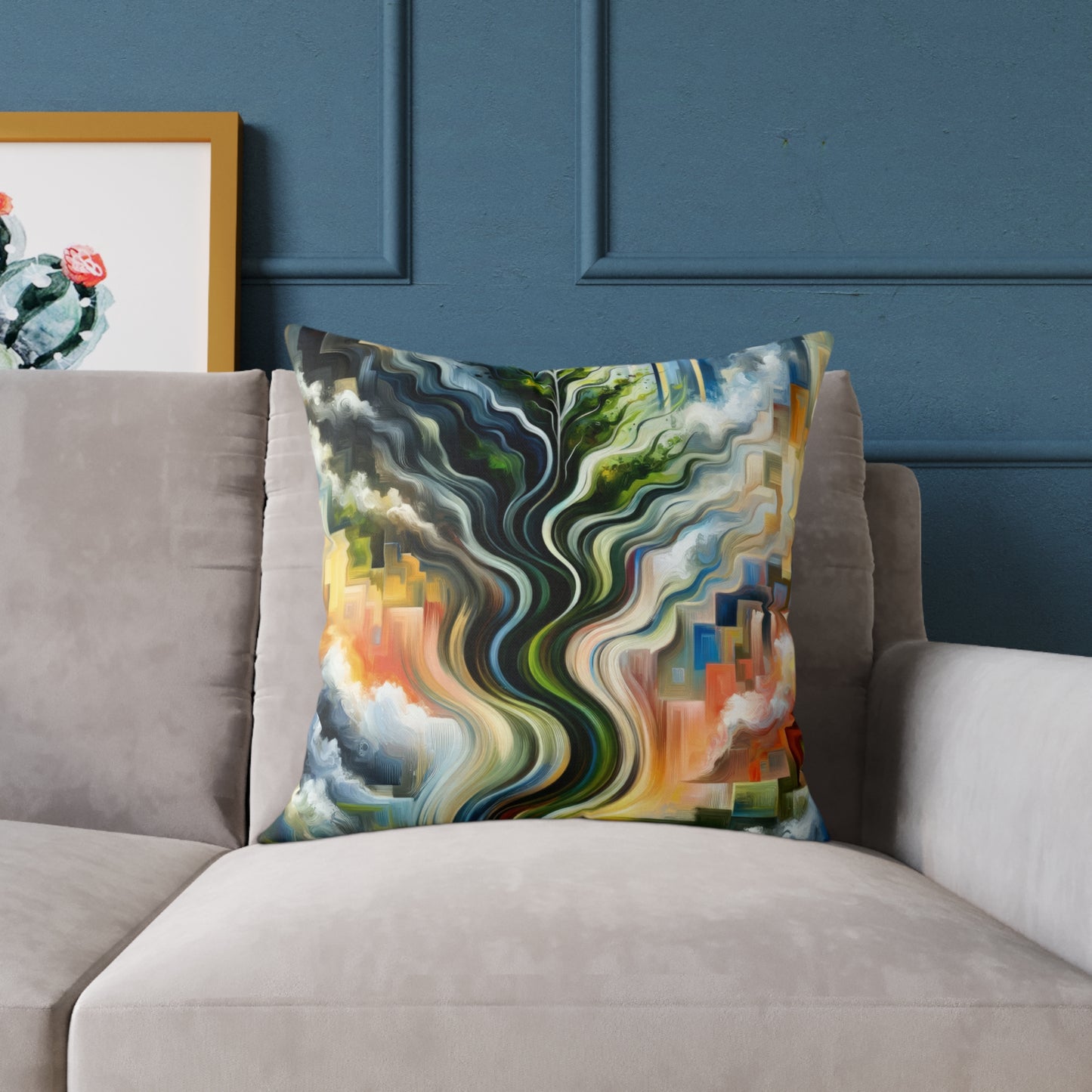 Eternal Digital Contrast Spun Polyester Pillow