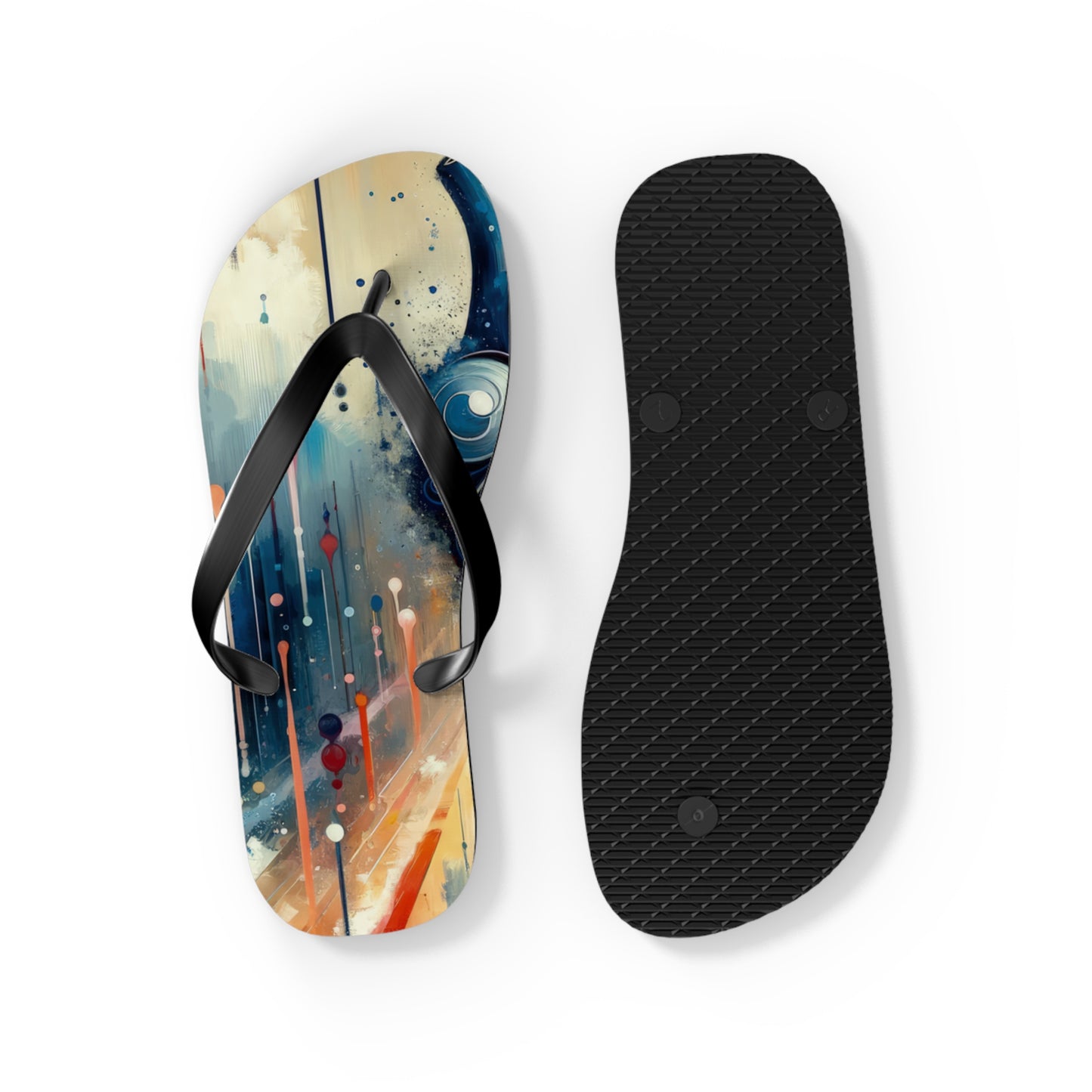 Rhythmic Heart Harmony Flip Flops