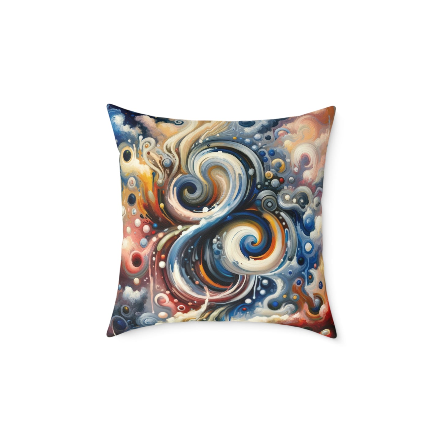 Paradoxical Embrace Tachism Spun Polyester Pillow