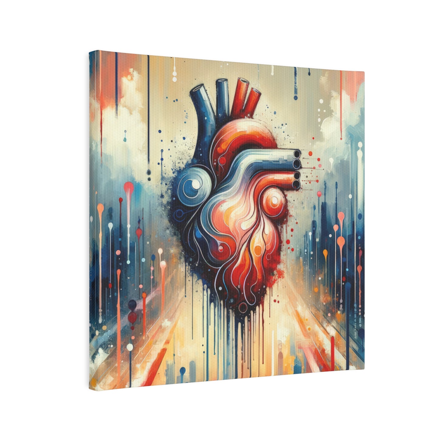 Rhythmic Heart Harmony Canvas Photo Tile