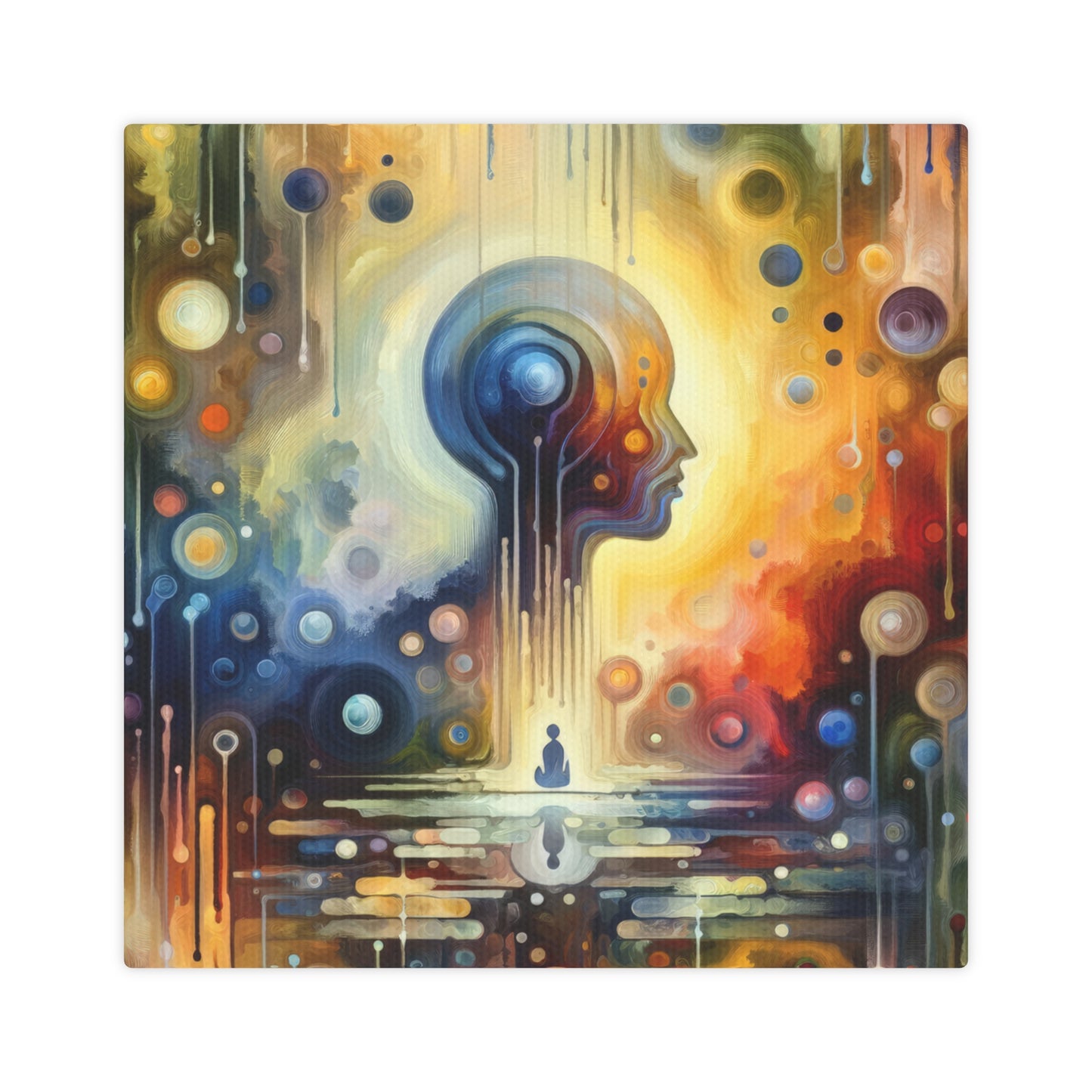 Reflective Oneness Healing Canvas Photo Tile