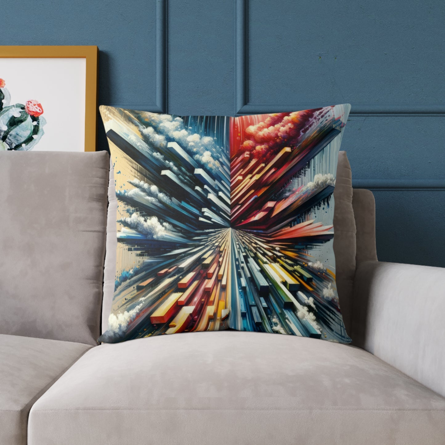 Rapid Perspective Shift Spun Polyester Pillow