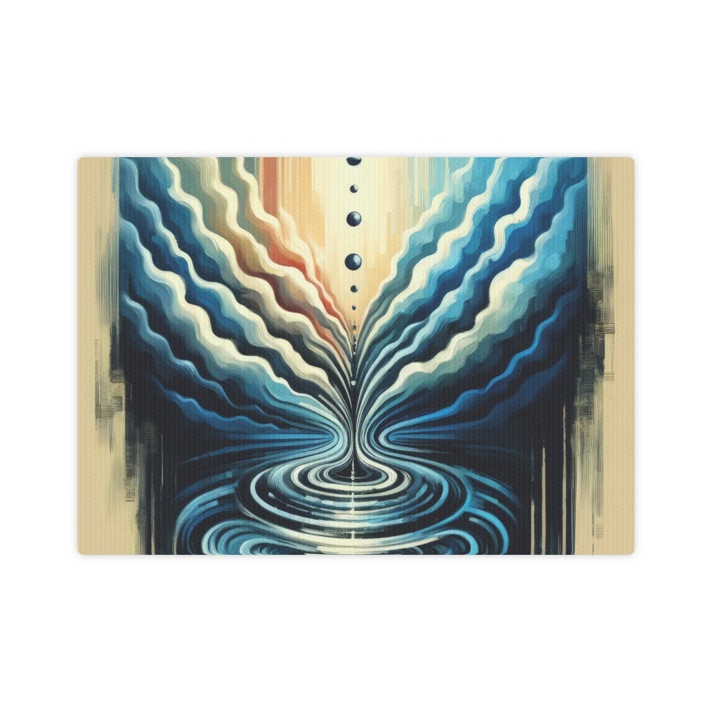 Ripple Effect Abstract Canvas Photo Tile