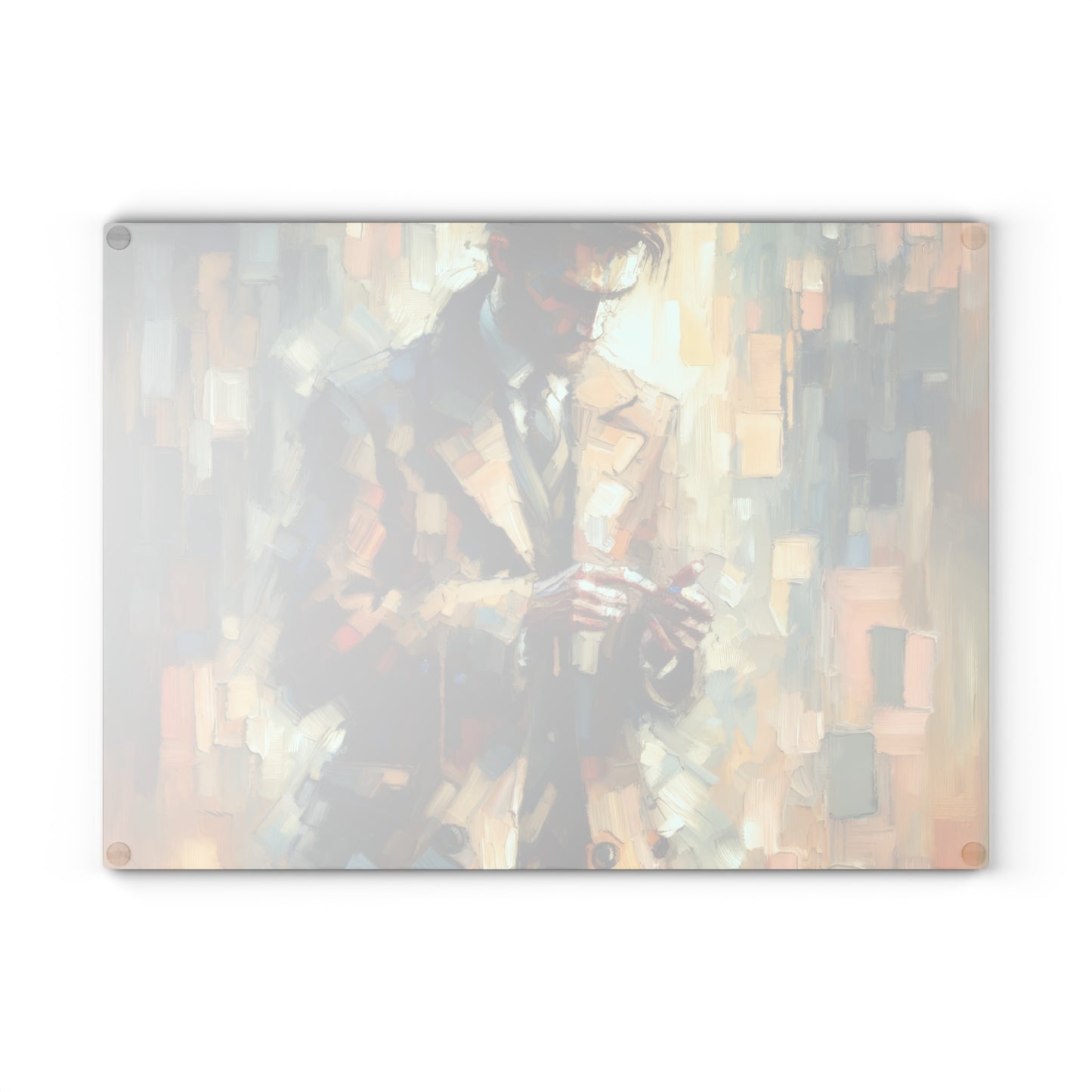 Urban Tachism Encounter Glass Cutting Board