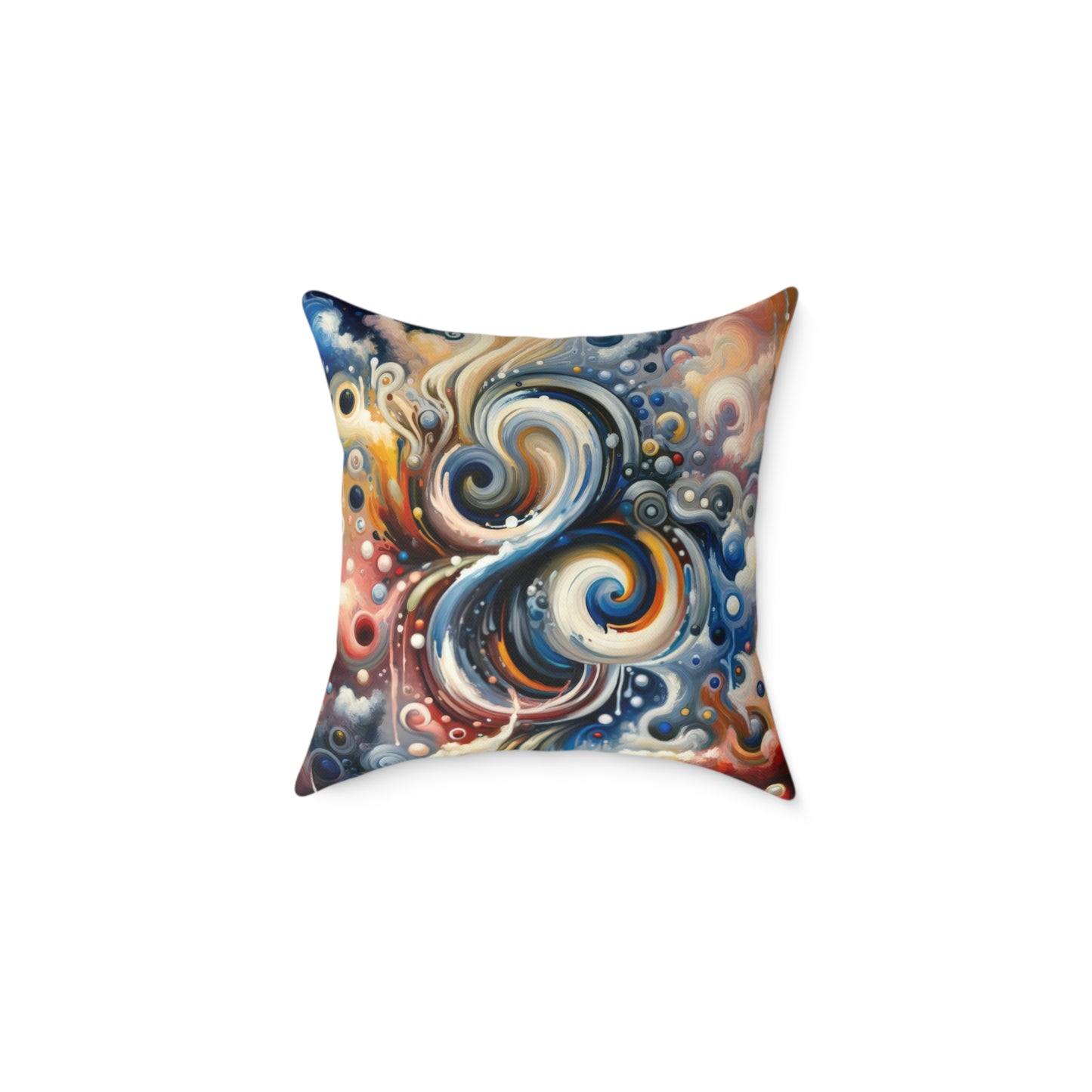 Paradoxical Embrace Tachism Spun Polyester Pillow