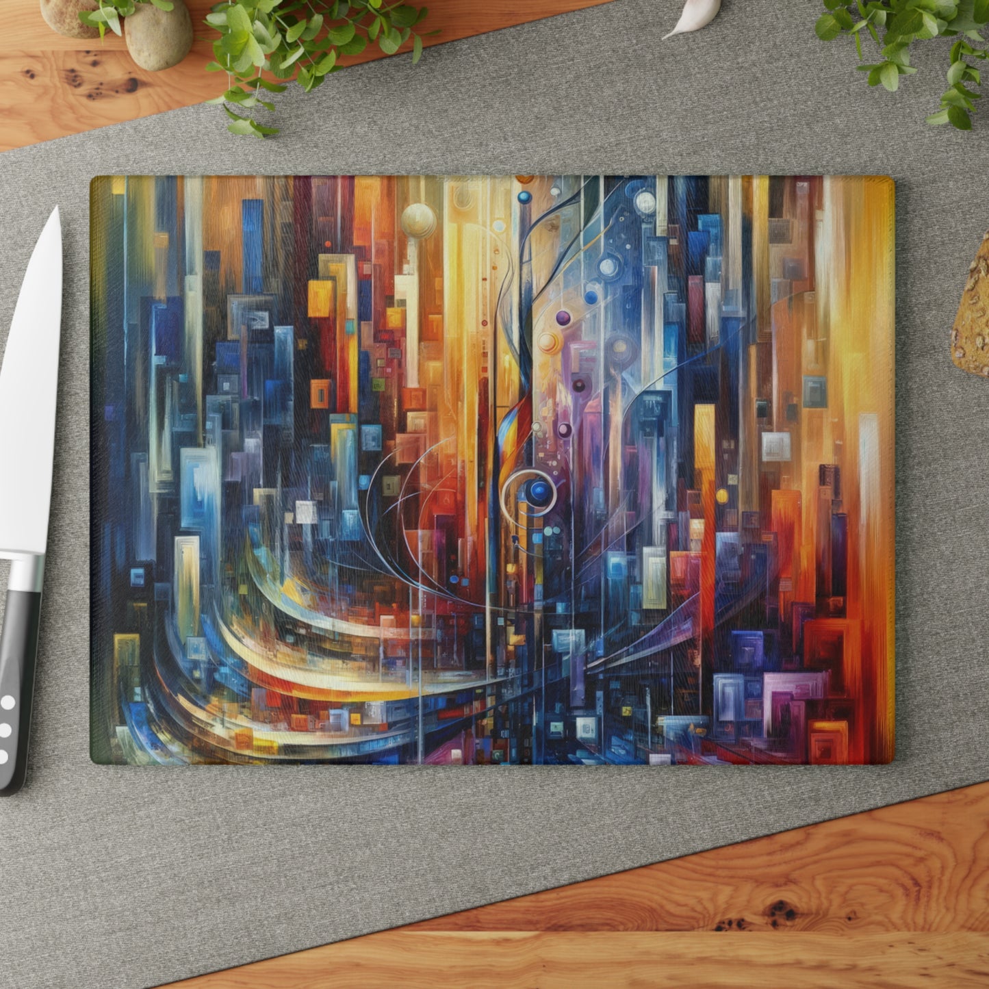 Symphonic Glass Resonance Glass Cutting Board