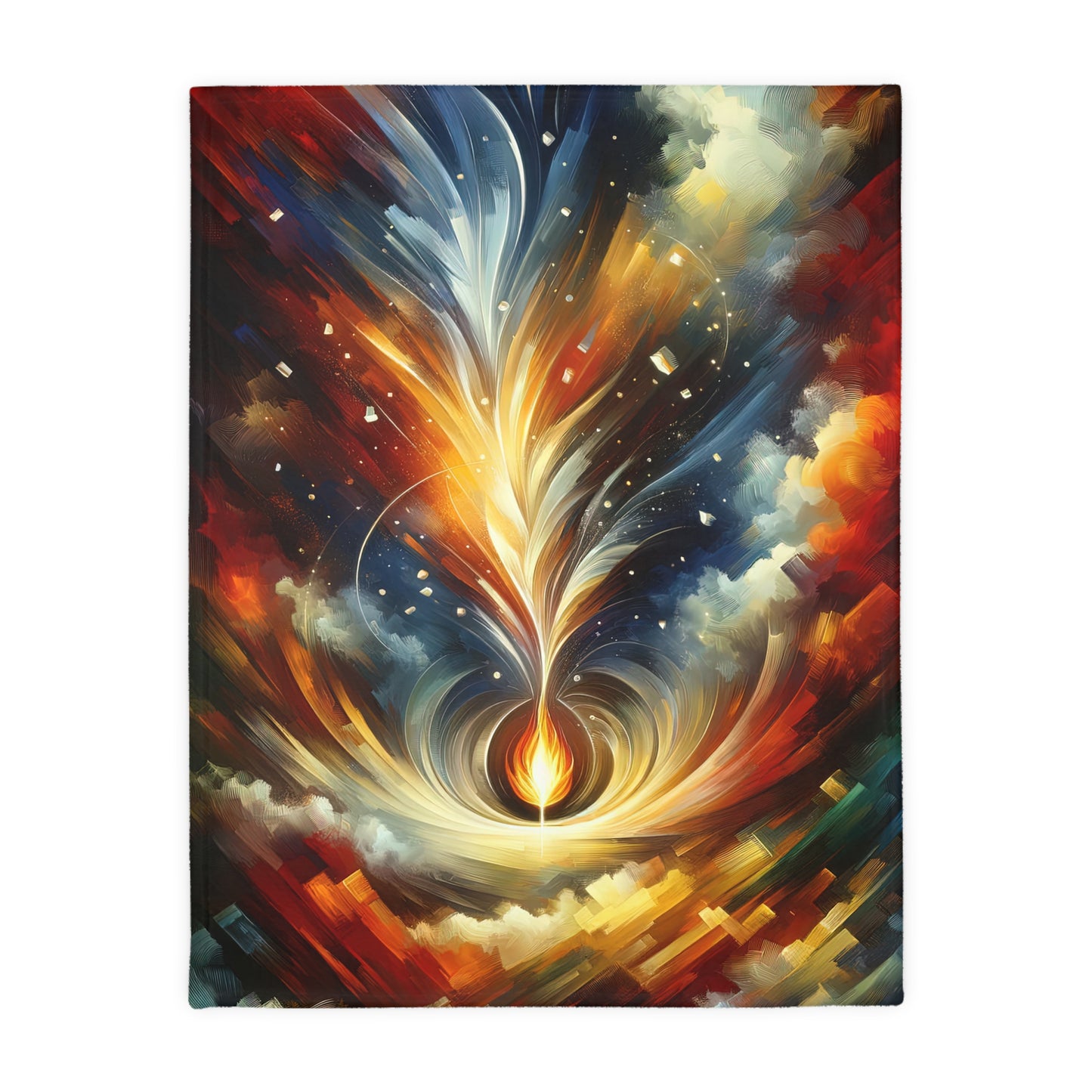 Igniting Transformational Currents Velveteen Microfiber Blanket (Two-sided print)