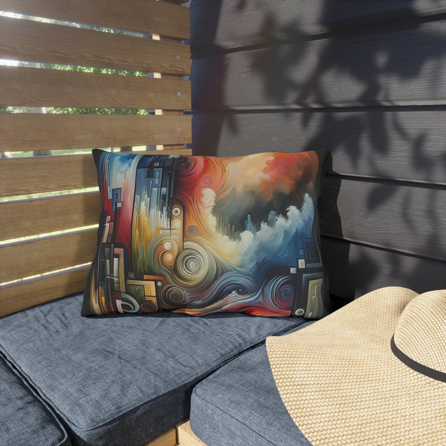 Tuning Essence Abstract Outdoor Pillows