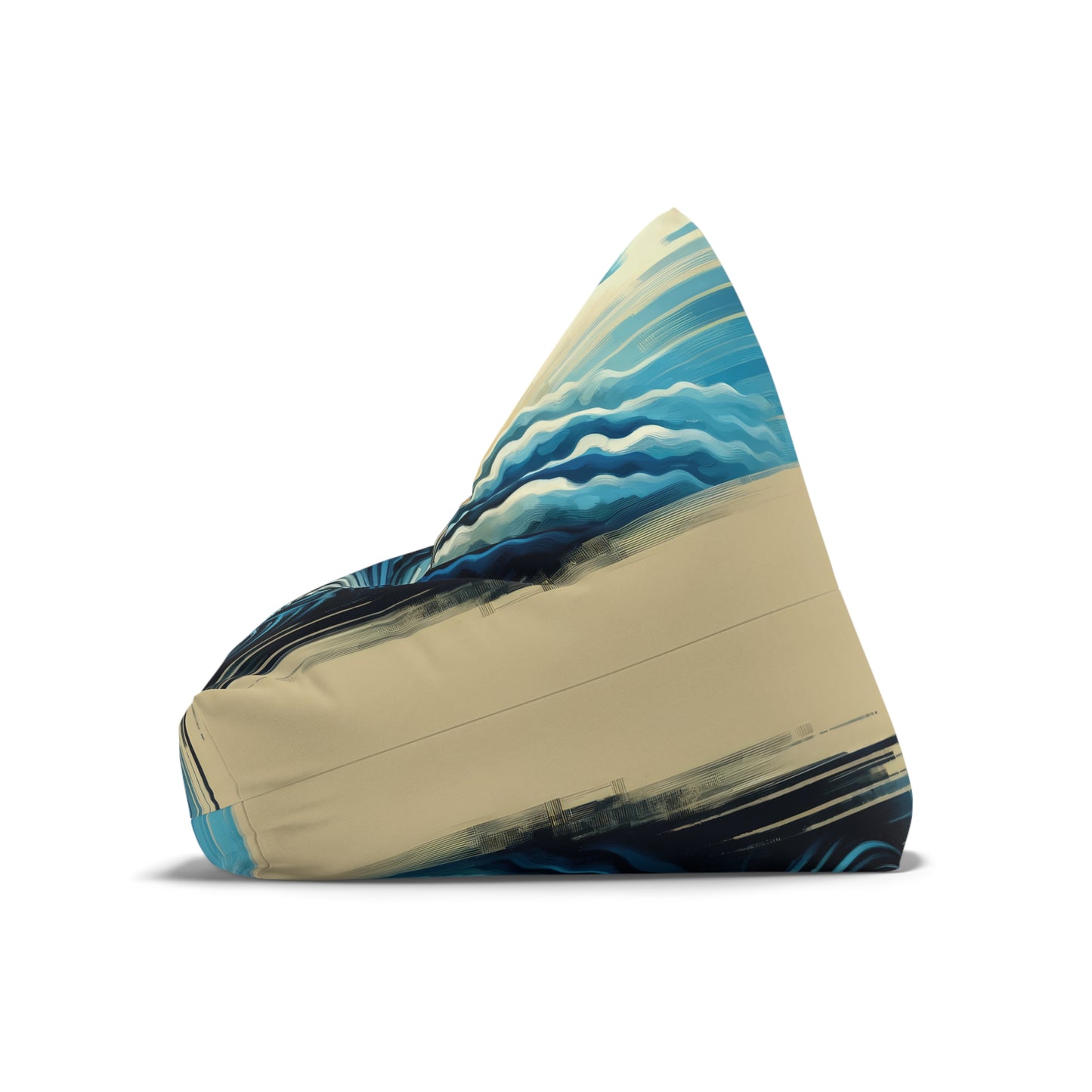 Ripple Effect Abstract Bean Bag Chair Cover