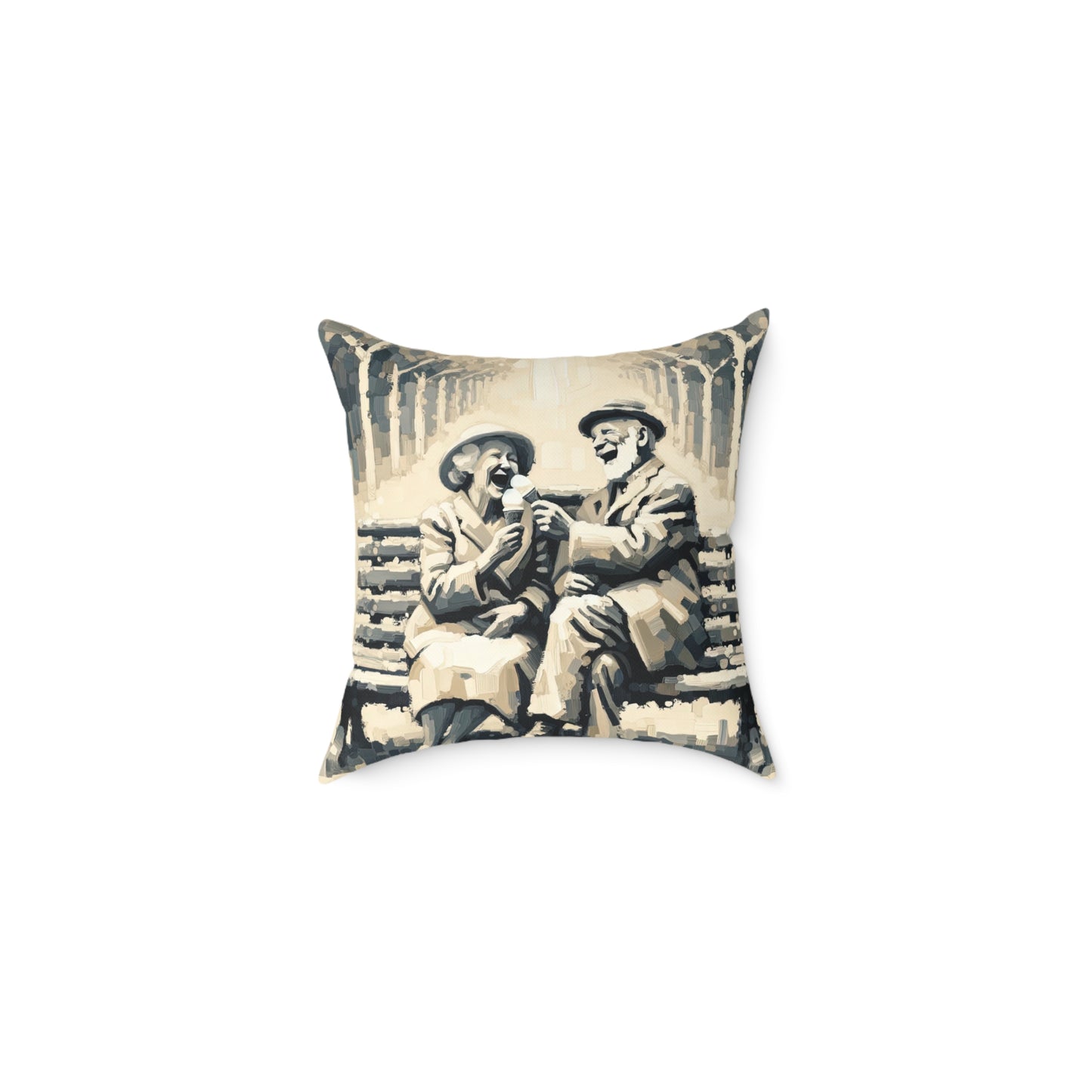 Joyful Companionship Serenity Spun Polyester Pillow